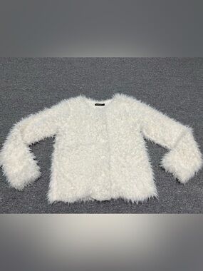 Kids Cream Faux-Fur Jacket - Cozy & Stylish
